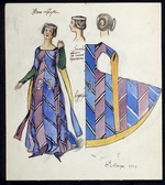 Lanceray (Lansere), Evgeny Evgenyevich - Costume design for the theatre play Fair at Indict of St Dyonysius by N. Yefreynov