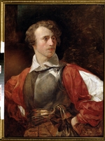 Briullov, Karl Pavlovich - Portrait of the Actor Vasily Samoylov as Hamlet