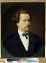 Gribkov, Sergei Ivanovich - Portrait of the pianist and composer Nikolay Rubinstein (1835-1881)