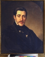 Tropinin, Vasili Andreyevich - Portrait of the author Alexander Sukhovo-Kobylin (1817-1903)