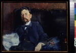 Nilus, Pyotr Alexandrovich - Portrait of the author Anton Chekhov (1860-1904)