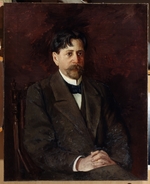 Kurbatov, Anton Nikolayevich - Portrait of the poet Innokenty Annensky (1856-1909)