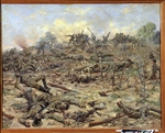 Karyagin, Pyotr Pavlovich - The Russian infantry attacking the German entrenchments