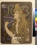 Mucha, Alfons Marie - Advertising Poster for the tissue paper Job