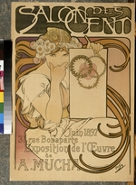 Mucha, Alfons Marie - Poster for the A. Mucha's exhibition in the Salon des Cent