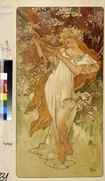 Mucha, Alfons Marie - Spring (From the Series Les Saisons)