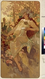 Mucha, Alfons Marie - Autumn (From the Series Les Saisons)