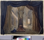 Genke-Schifrina, Margarita Genrikhovna - Stage design for the opera The stone Guest by A. Dargomyzhsky