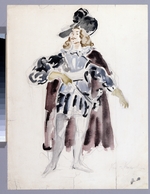 Korovin, Konstantin Alexeyevich - Costume design for the opera The stone Guest by A. Dargomyzhsky
