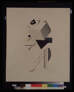 Lissitzky, El - Strong guy. Figurine for the opera Victory over the sun by A. Kruchenykh
