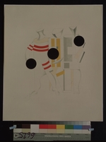 Lissitzky, El - Sportsmen. Figurine for the opera Victory over the sun by A. Kruchenykh
