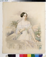 Hau (Gau), Vladimir (Woldemar) Ivanovich - Portrait of Grand Duchess Olga Nikolaevna of Russia (1822-1892), Queen of Württemberg