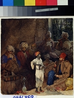 Gagarin, Grigori Grigorievich - Coffee House in Smyrna