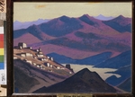 Roerich, Nicholas - Yam Tso Lake (Small village in the mountains)