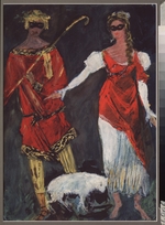 Chikovani, Mikhail Grigoryevich - Costume design for the opera Queen of spades by P. Tchaikovsky
