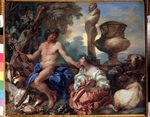 Castiglione, Giovanni Benedetto - Pastoral scene. Faun and Shepherdess