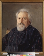 Serov, Valentin Alexandrovich - Portrait of the author Nikolai Leskov (1831-1895)