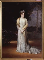 Veber, Jakov Jakovlevich - Portrait of Empress Alexandra Fyodorovna of Russia (1872-1918), the wife of Tsar Nicholas II