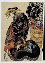 Eisen, Keisai - The Courtesan Hanaogi of the Ogiya House
