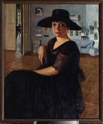 Russian master - Portrait of the author Lidia Seyfullina (1899-1954)