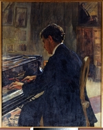 Cioglinsky, Jan Franzevich - Portrait of the composer Joseph Hofman (1876-1957)