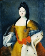Anonymous - Portrait of the Tsesarevna Anna Petrovna of Russia (1708-1728), the daughter of Emperor Peter I of Russia