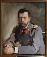 Serov, Valentin Alexandrovich - Portrait of Emperor Nicholas II (1868-1918)
