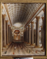 Russian master - Interior view of the Kazan Cathedral in St. Petersburg