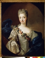 Gobert, Pierre - Portrait of  Charlotte Aglaé of Orléans, Mademoiselle de Valois (1700-1761), duchess of Modena
