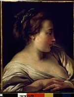 Boucher, François - Head of a girl