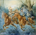 Pershin, Pyotr Petrovich - Cavalry combat