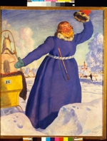 Kustodiev, Boris Michaylovich - A reckless coachman
