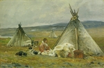 Borisov, Alexander Alexeyevich - A Nenets chum (a nomadic tent). Novaya Zemlya Island
