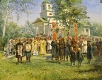 Makovsky, Vladimir Yegorovich - Easter procession in Ukraine