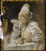 Makovsky, Konstantin Yegorovich - Tea drinking