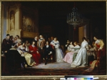 Khlebovsky, Stanislav - Jacques Bénigne Bossuet preaches in the House of Marquise de Rambouillet