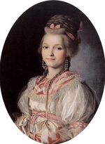 Argunov, Nikolai Ivanovich - Portrait of the prima ballerina Tatiana Shlykova-Granatova (1773-1863)