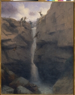 Aivazovsky, Ivan Konstantinovich - Skirmish between Murids and the Shirvansky musketeer regiment in Gunib