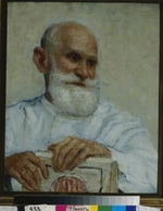 Repin, Ilya Yefimovich - Portrait of the physiologist, psychologist, and physician Ivan P. Pavlov (1849-1936)