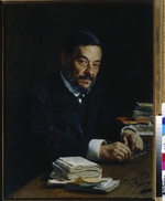Repin, Ilya Yefimovich - Portrait of the physiologist and physician Ivan M. Sechenov (1829-1905)