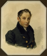 Sokolov, Pyotr Fyodorovich - Portrait of the poet Vasily Zhukovsky (1783-1852)