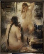 Tikhov, Vitali Gavrilovich - In a steam bath