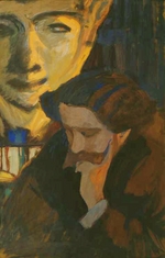 Kruglikova, Yelisaveta Sergeyevna - Portrait of the poet Maximilian Voloshin (1877-1932)