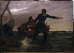 Afanasyev, Vasili Alexeevich - Tsar Peter I rescuing Soldiers during Flood