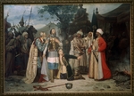 Losev, Nikolai Dmitrievich - Prince Michael of Chernigov at the camp of Batu Khan