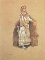 Vasnetsov, Viktor Mikhaylovich - Costume design for the opera Snow Maiden by N. Rimsky-Korsakov