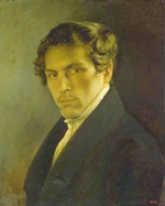 Tyranov, Alexei Vasilyevich - Portrait of the artist Alexander Alexeyev (1811-1878)