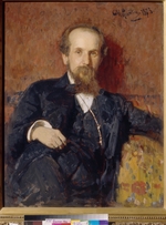 Repin, Ilya Yefimovich - Portrait of the artist Pavel P. Chistyakov (1832-1919)