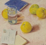 Petrov-Vodkin, Kuzma Sergeyevich - Still life with Fruits