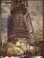 Kotov, Pyotr Ivanovich - The blast furnace No 1 in Kusnetsk
